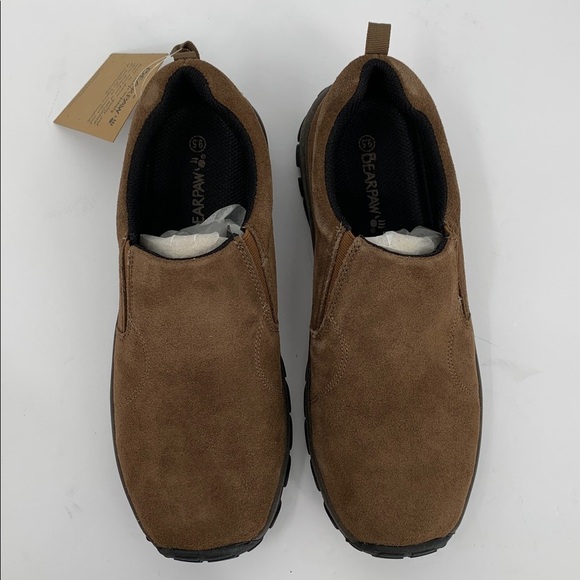 BearPaw Max slip-on loafer shoe chunky brown suede leather hiking men new 9.5 main image 5
